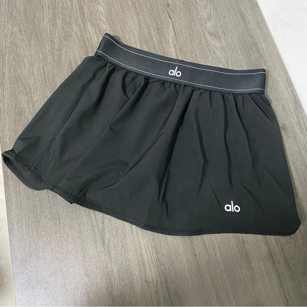ALO Yoga Charcoal Black Skirt